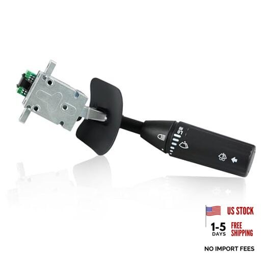Turn Signal Switch, Push Button, Black, Manual, Compatible with A06-52311-000