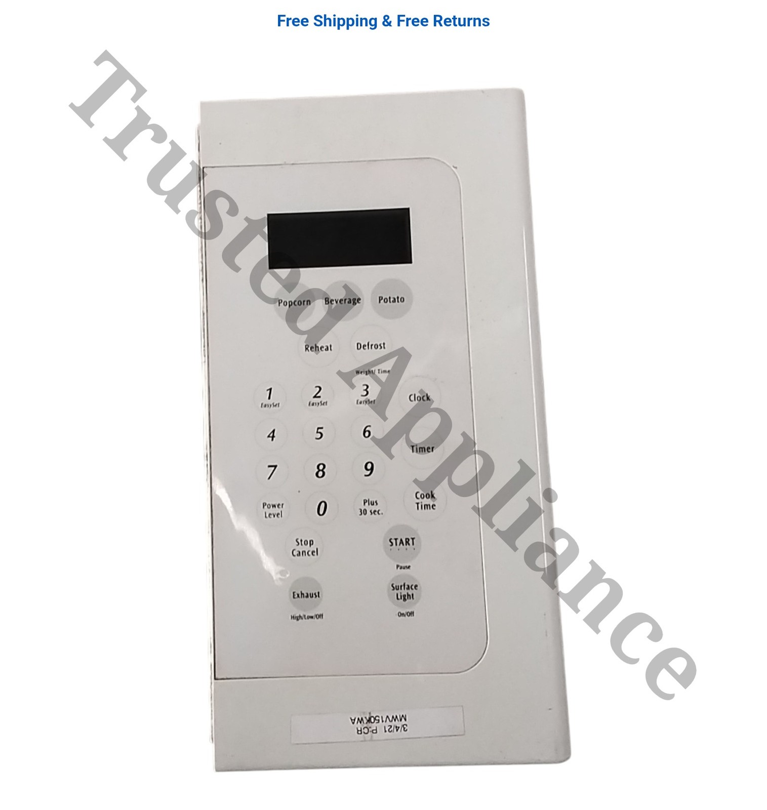 Microwave Control Panel Console EM942KIH-P00A White