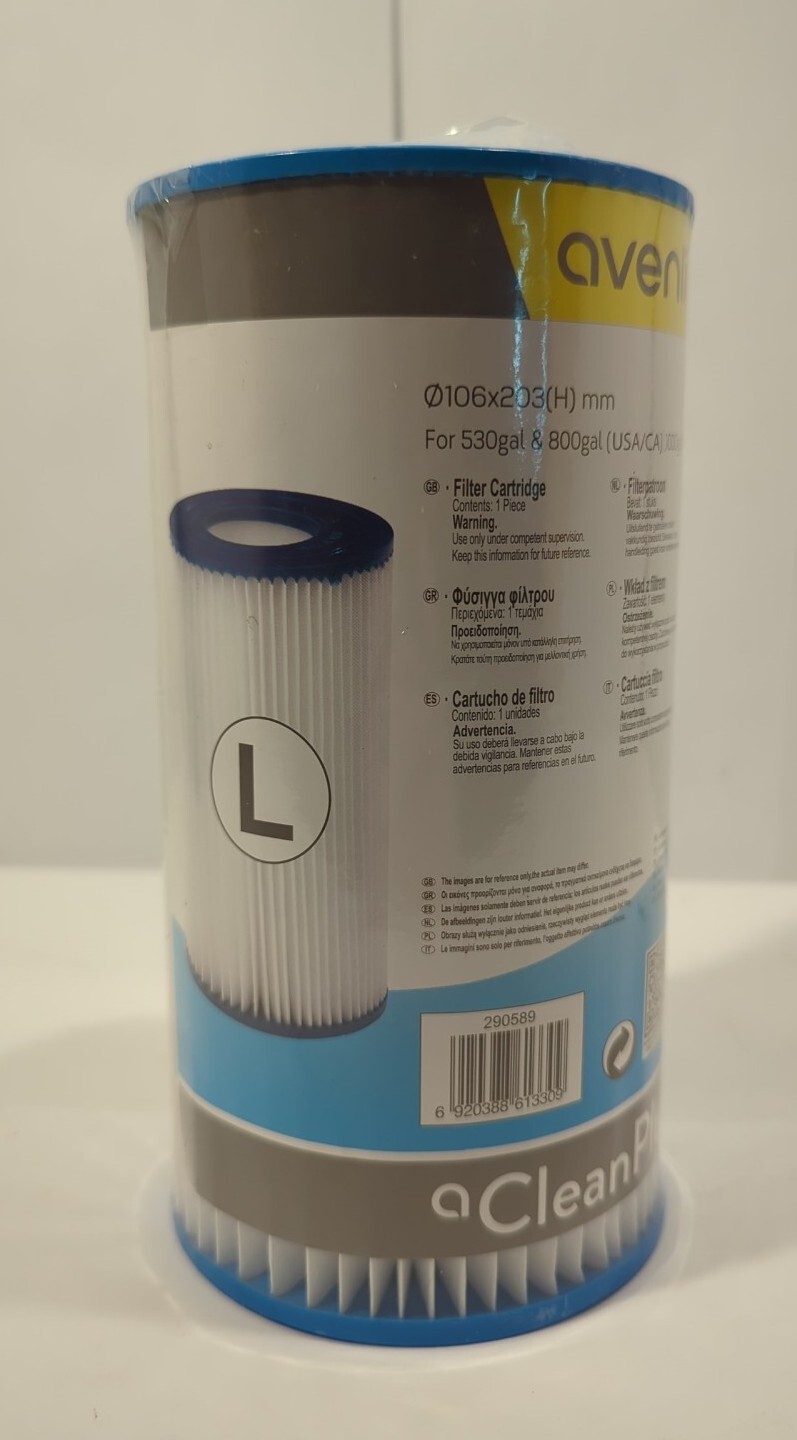 JLeisure Avenli 290589 4.17 x 8-Inch Filter Cartridge Replacement Part, Blue