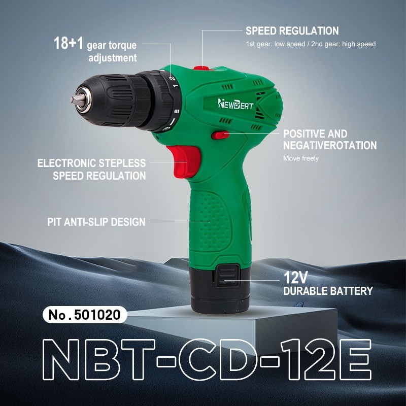 Portable 12V Cordless Drill Driver Electric Screwdriver Handheld Tool Set