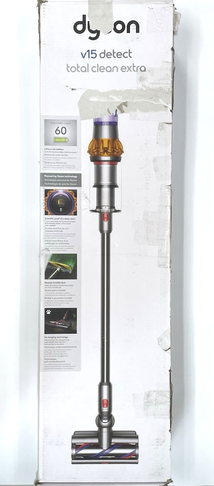 Dyson V15 Detect Total Clean xtra Cordless Vacuum-Parts Only-W/ACCESSORIES-AS IS