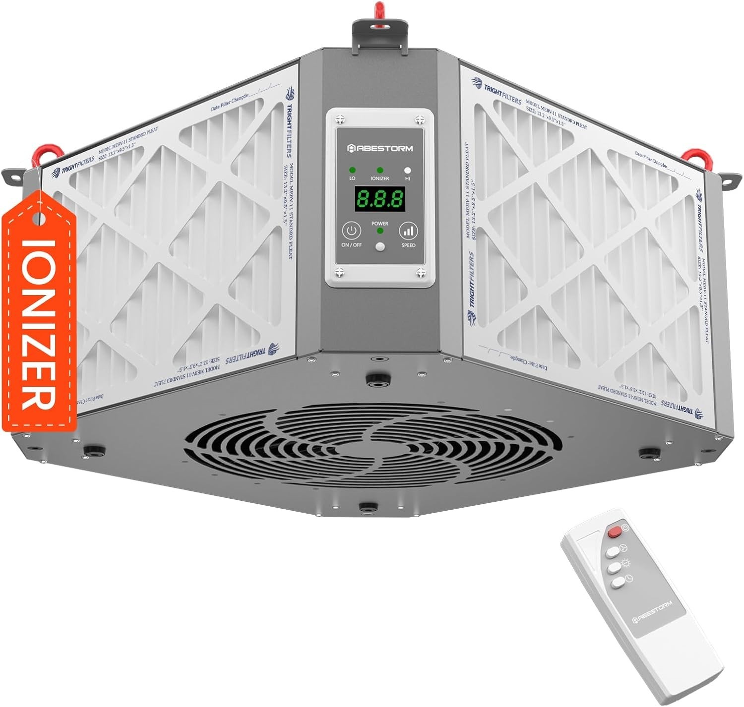 Abestorm DecDust 1350IG 360° Intake Air Filtr System Ionizer Shop Dust Collector