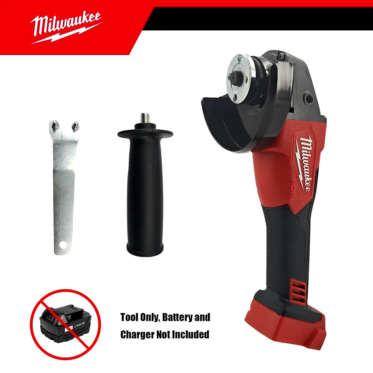 Milwaukee 2880-20 M18 FUEL 4-1/2″ / 5″ Grinder Paddle Switch, No-Lock usa