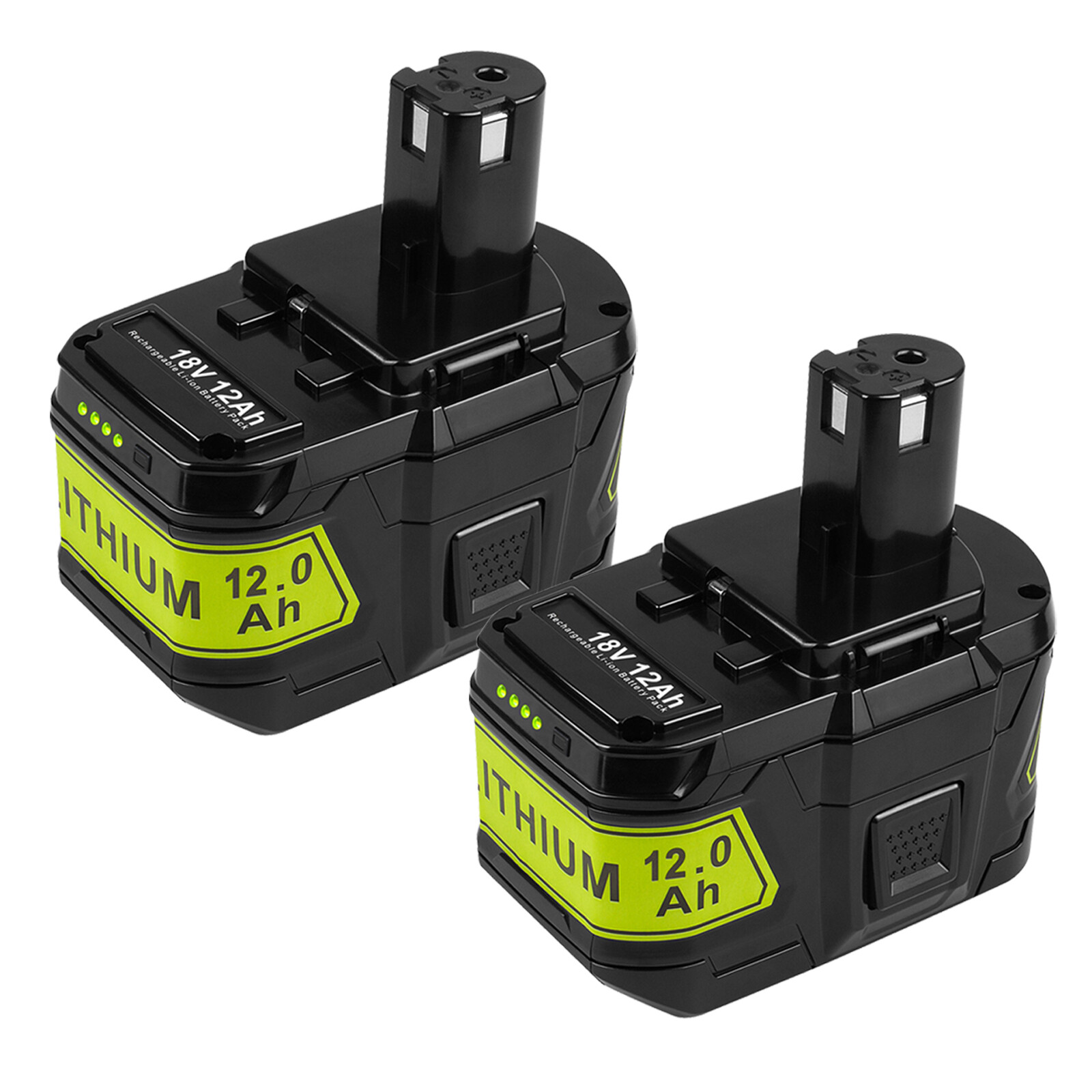 12AH Battery For RYOBI P108 18V For One Plus High Capacity Battery Lithium-ion