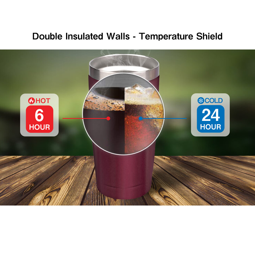 20oz Stainless Steel Tumbler Slider Lid Vacuum Insulated Travel Cup Coffee Mug