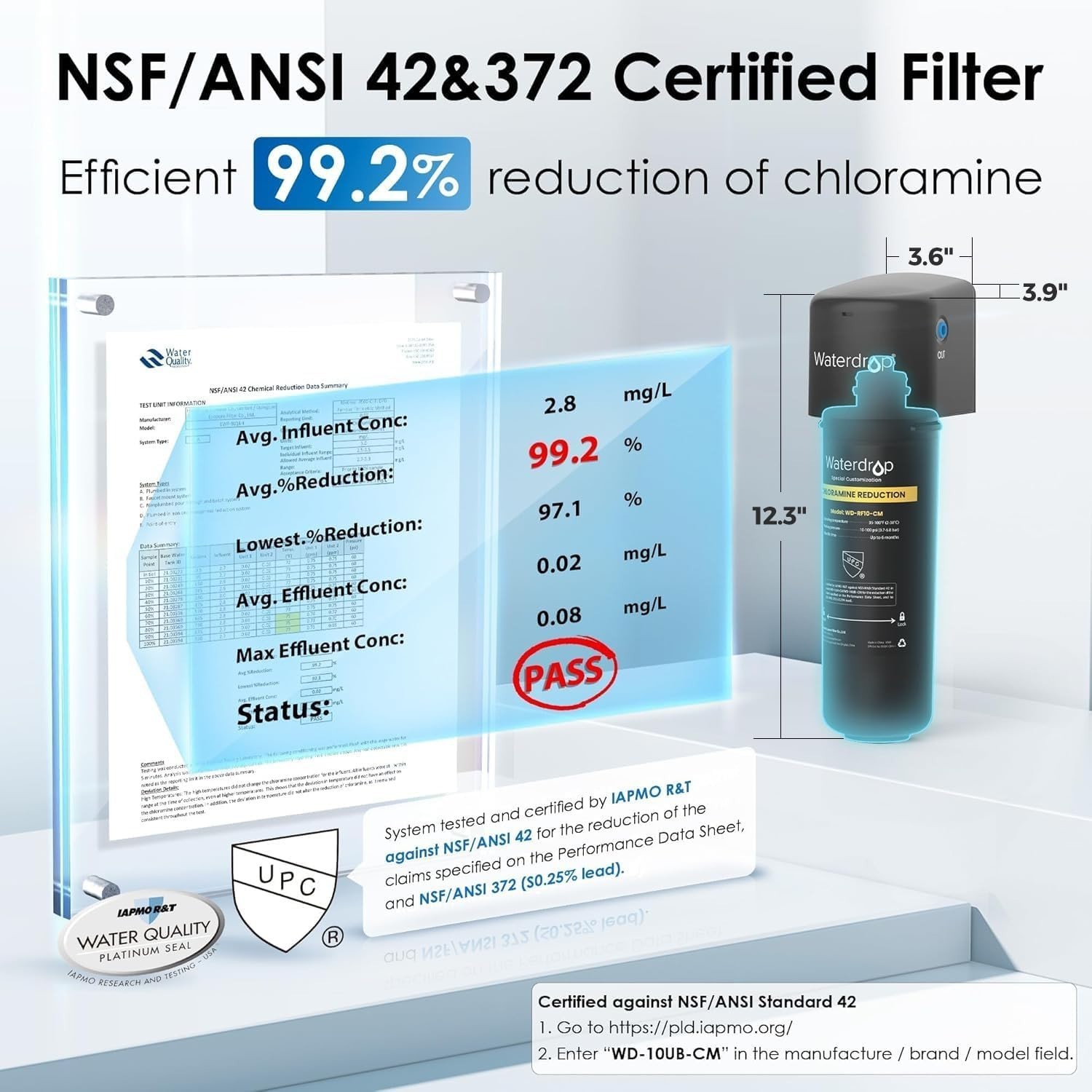 Waterdrop 10UB-CM 6 Months Under Sink Water Filter (Include: System+Faucet）