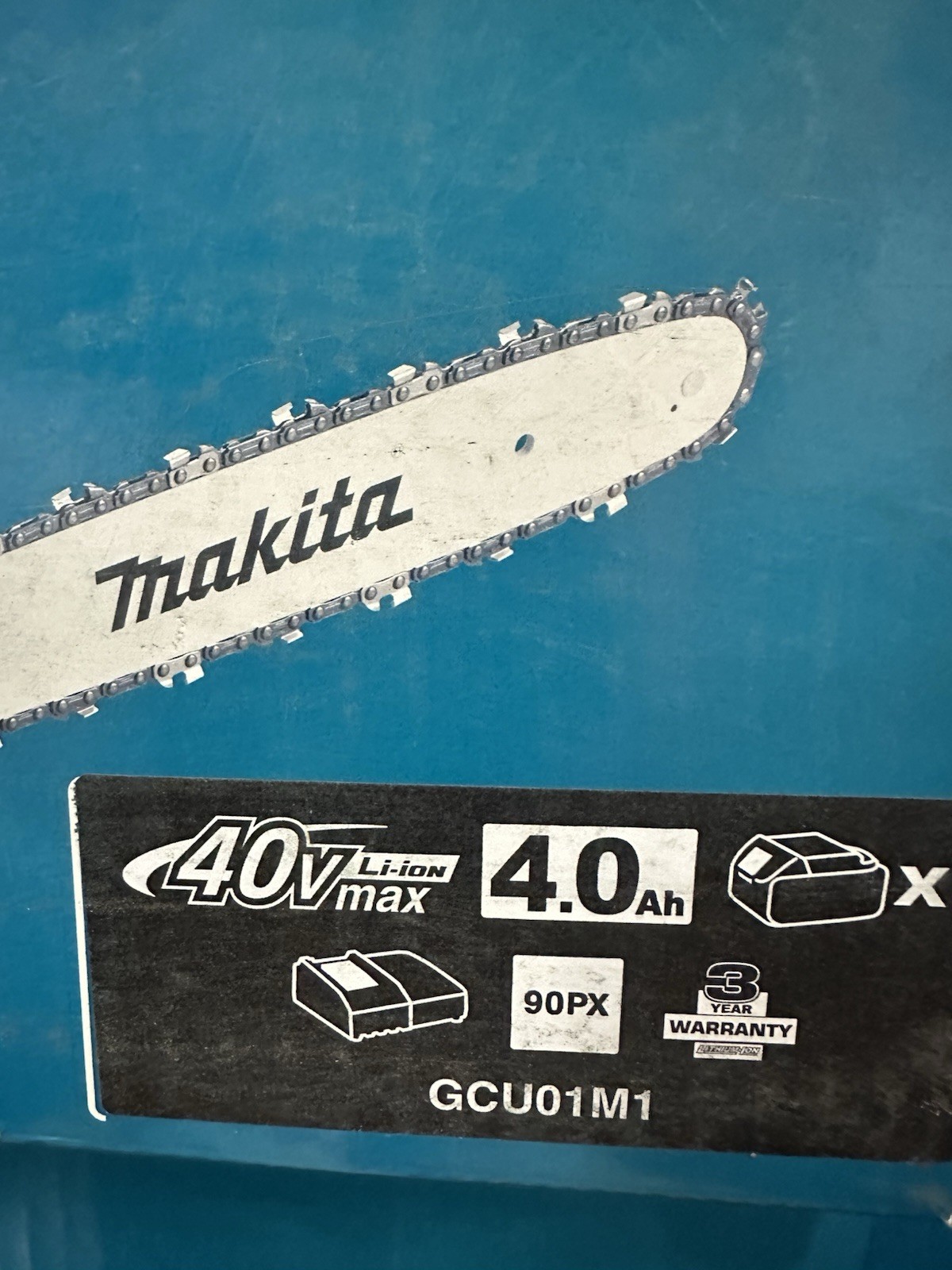 Makita Max XGT 40V Chain Saw Kit GCU01M1