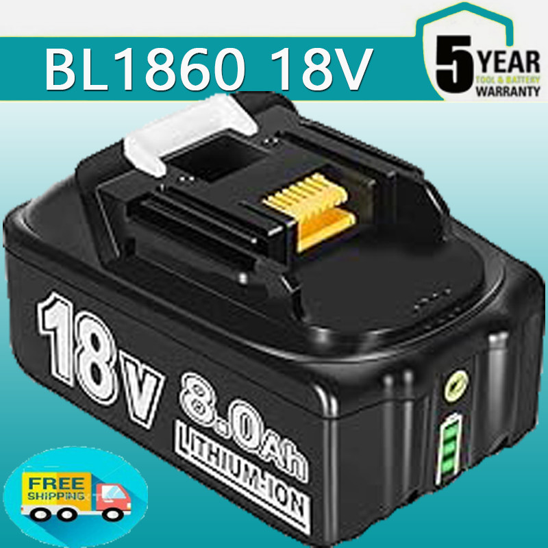 8000mAh For Makita Battery 18V 8.0Ah BL1830B BL1840B BL1850B BL1860B Li-Ion LXT