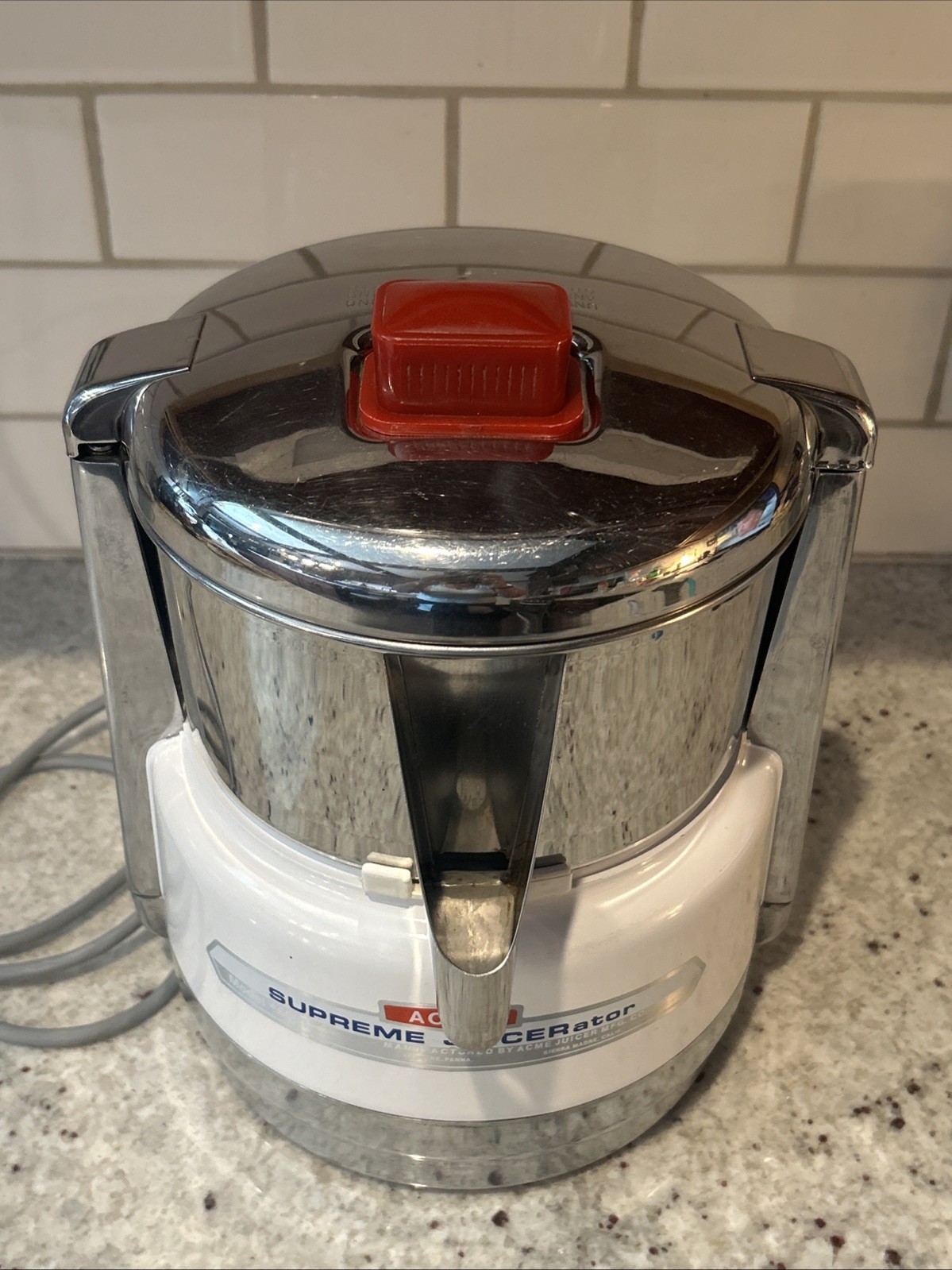 Acme Supreme JUICERATOR 6001 Centrifugal Juicer Stainless Steel Tested Works