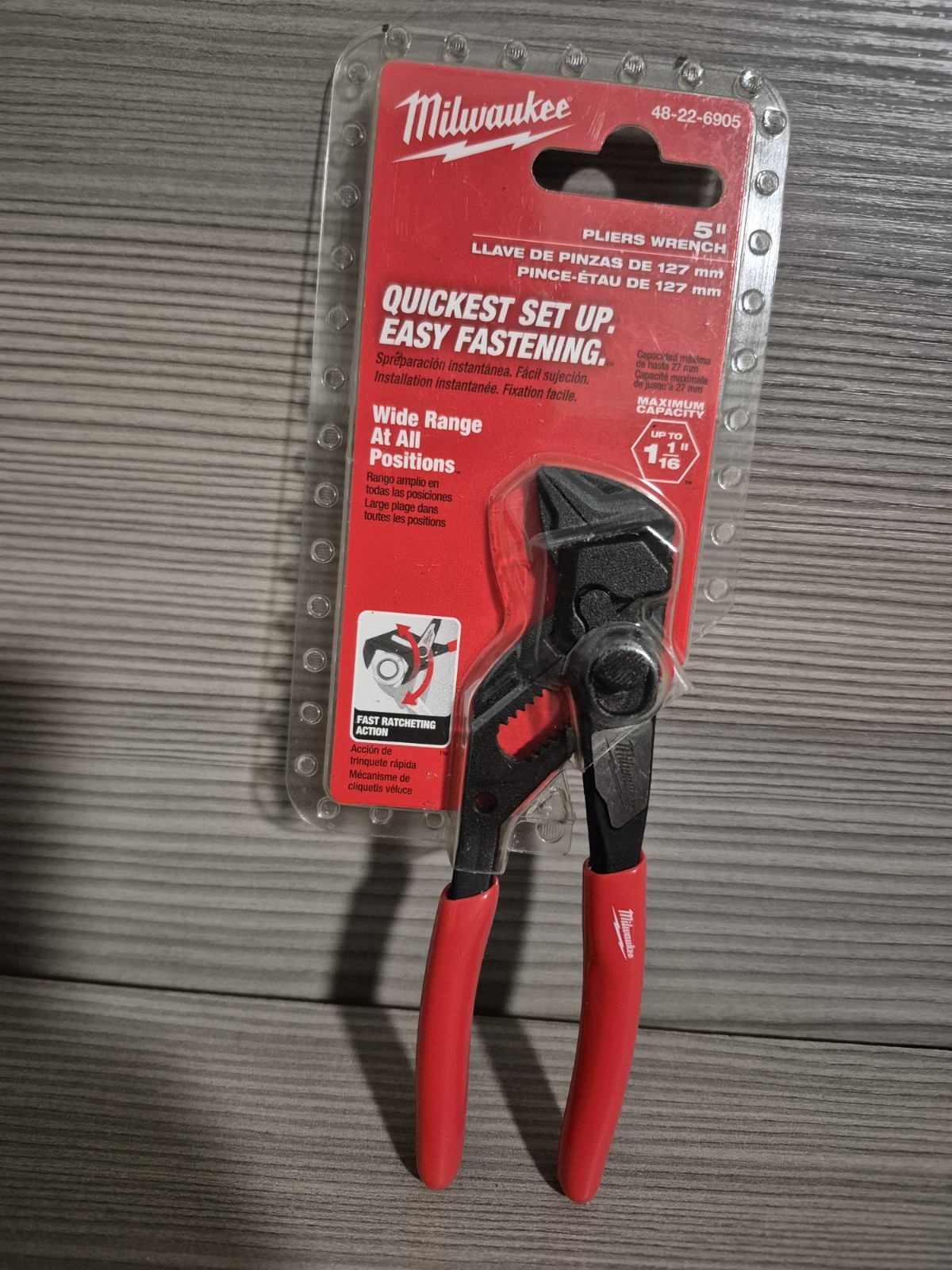 Milwaukee 48-22-6905 5″ Straight Jaw Pliers Wrench (NEW SEALED)