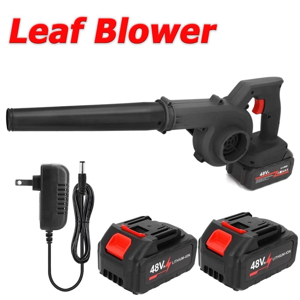 Cordless Leaf Blower Vacuum Handheld Electric Leaf Blower With 2 Battery NEW