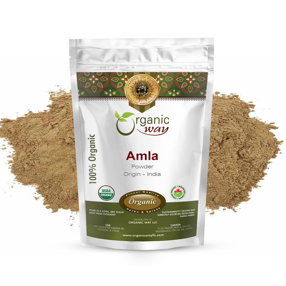 Organic Way Amla / Indian Gooseberry Powder – Organic, Kosher & USDA Certified