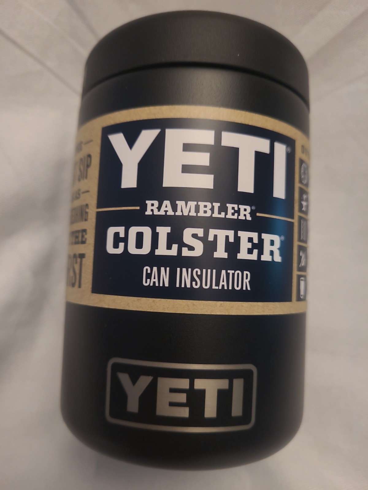 YETI Rambler 12 oz. Colster Can Insulator for Standard Size Cans, Black NEW