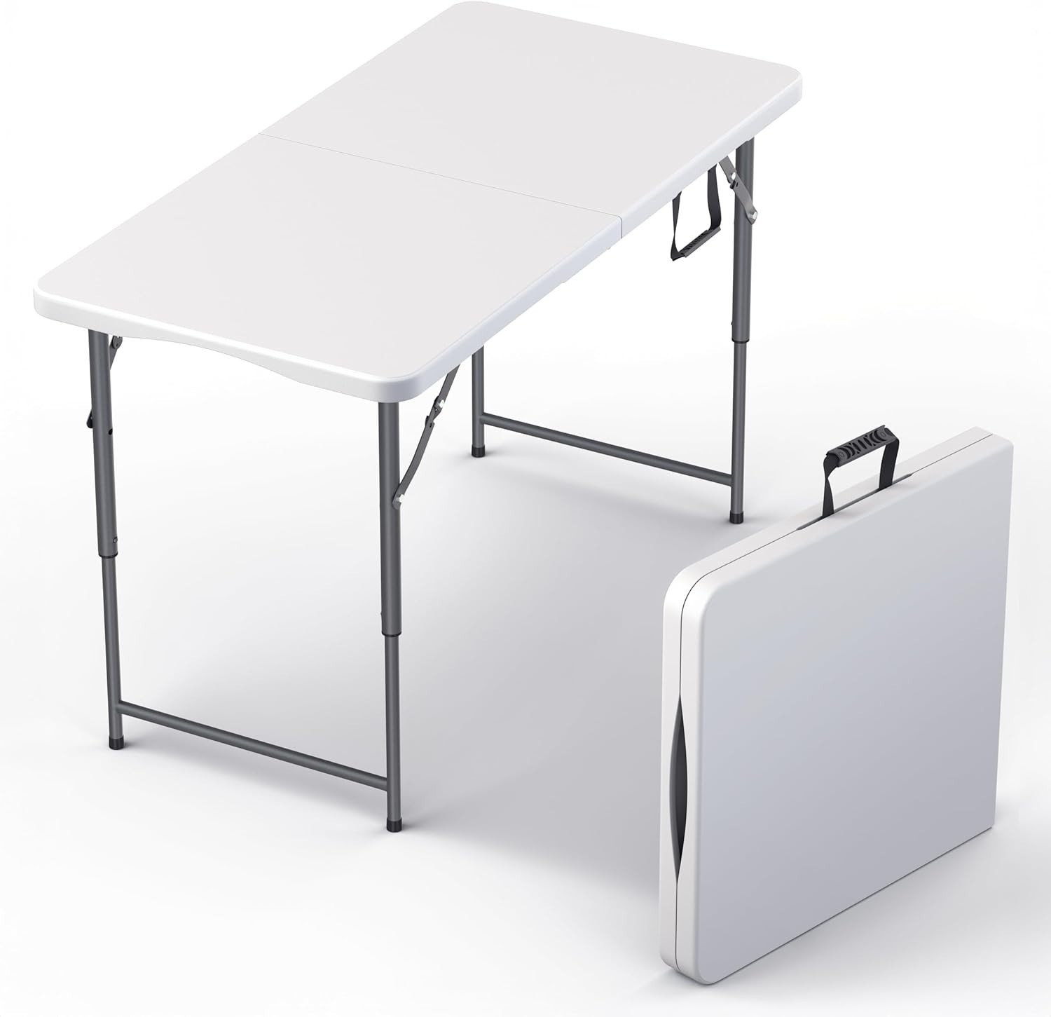Used 4-Ft Plastic Folding Table – Ideal for Indoor/Outdoor Dining & Party Use