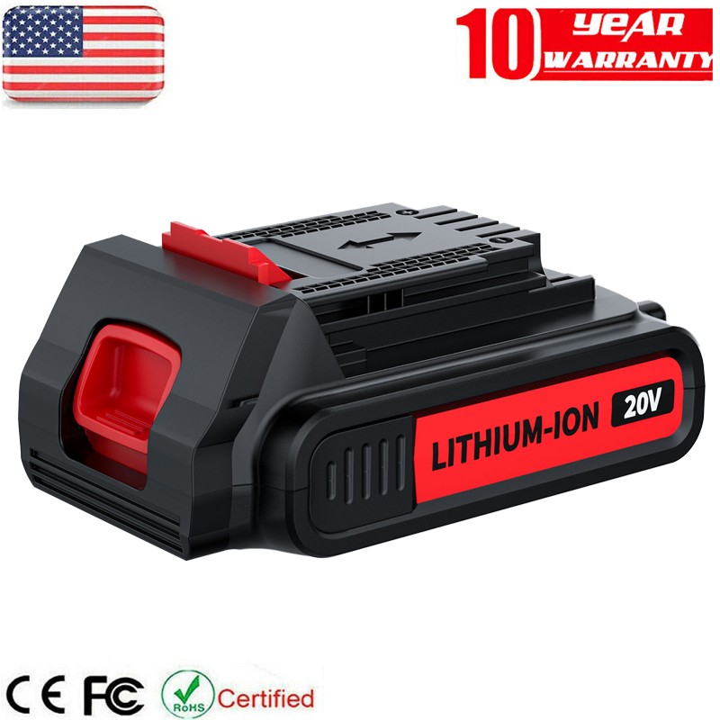3.8Ah 20V for Black Decker 20 Volt MAX 1.5Ah 3.0Ah Lithium LBXR20 LBX20 Battery