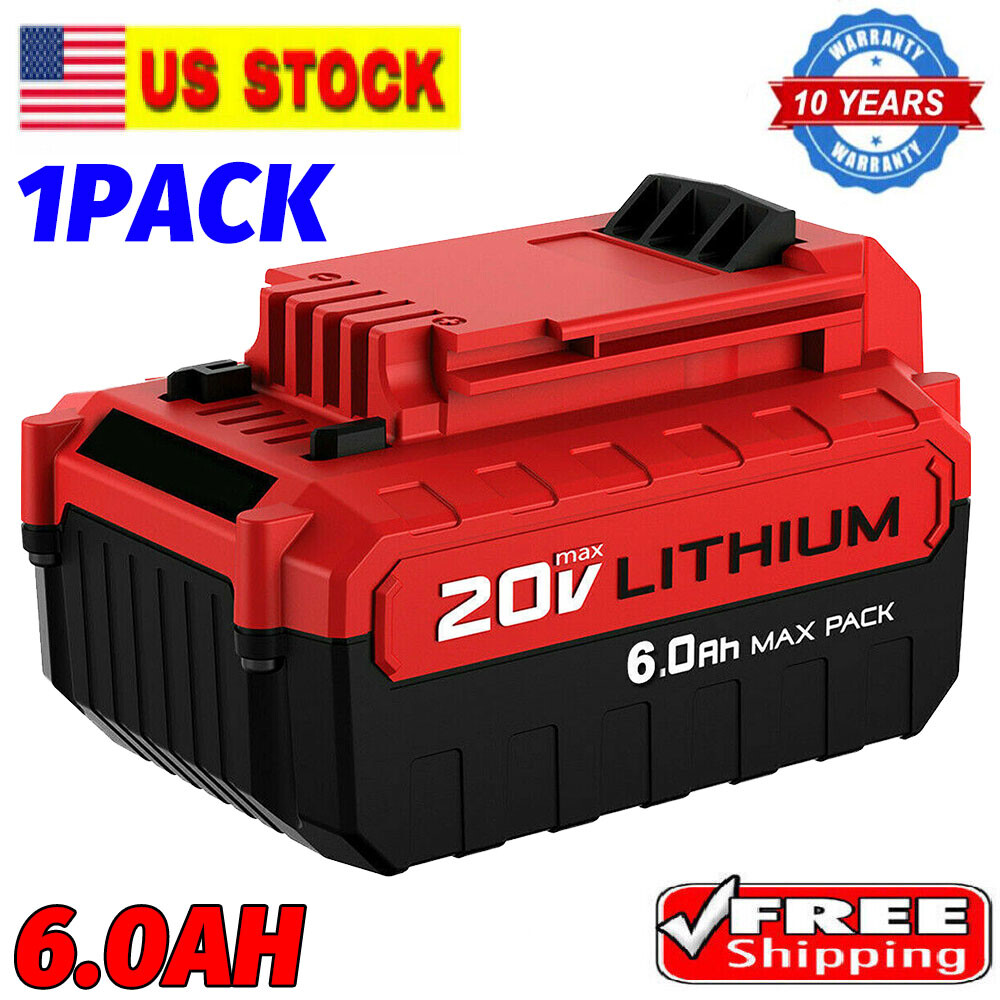 1-10X for PORTER CABLE 8.0Ah Lithium-Ion Battery 20V Max PCC680L PCC685L/Charger