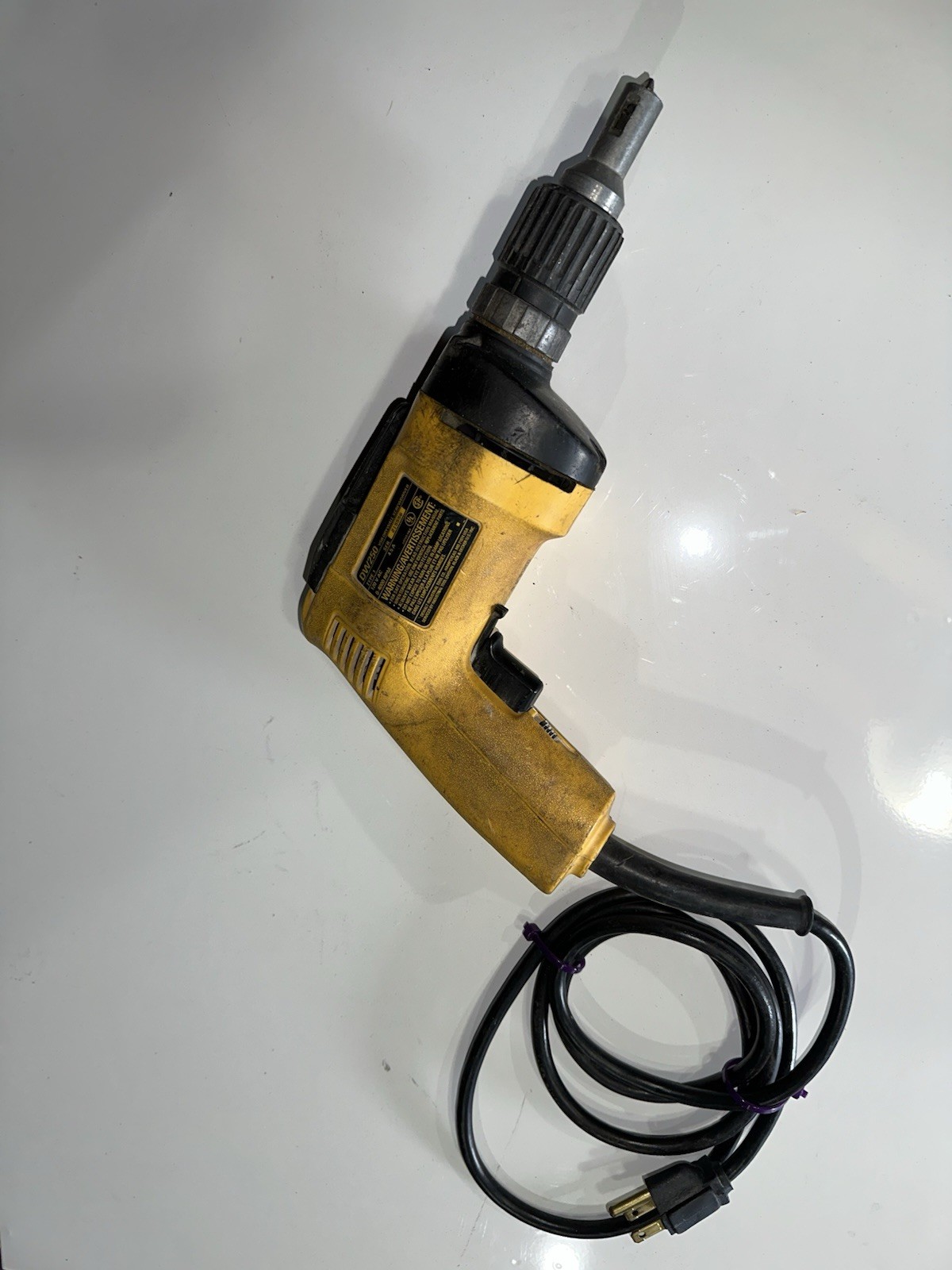 DEWALT DW250 Drywall Screwdriver Corded Electric 120V 0-4000 RPM Yellow/Black