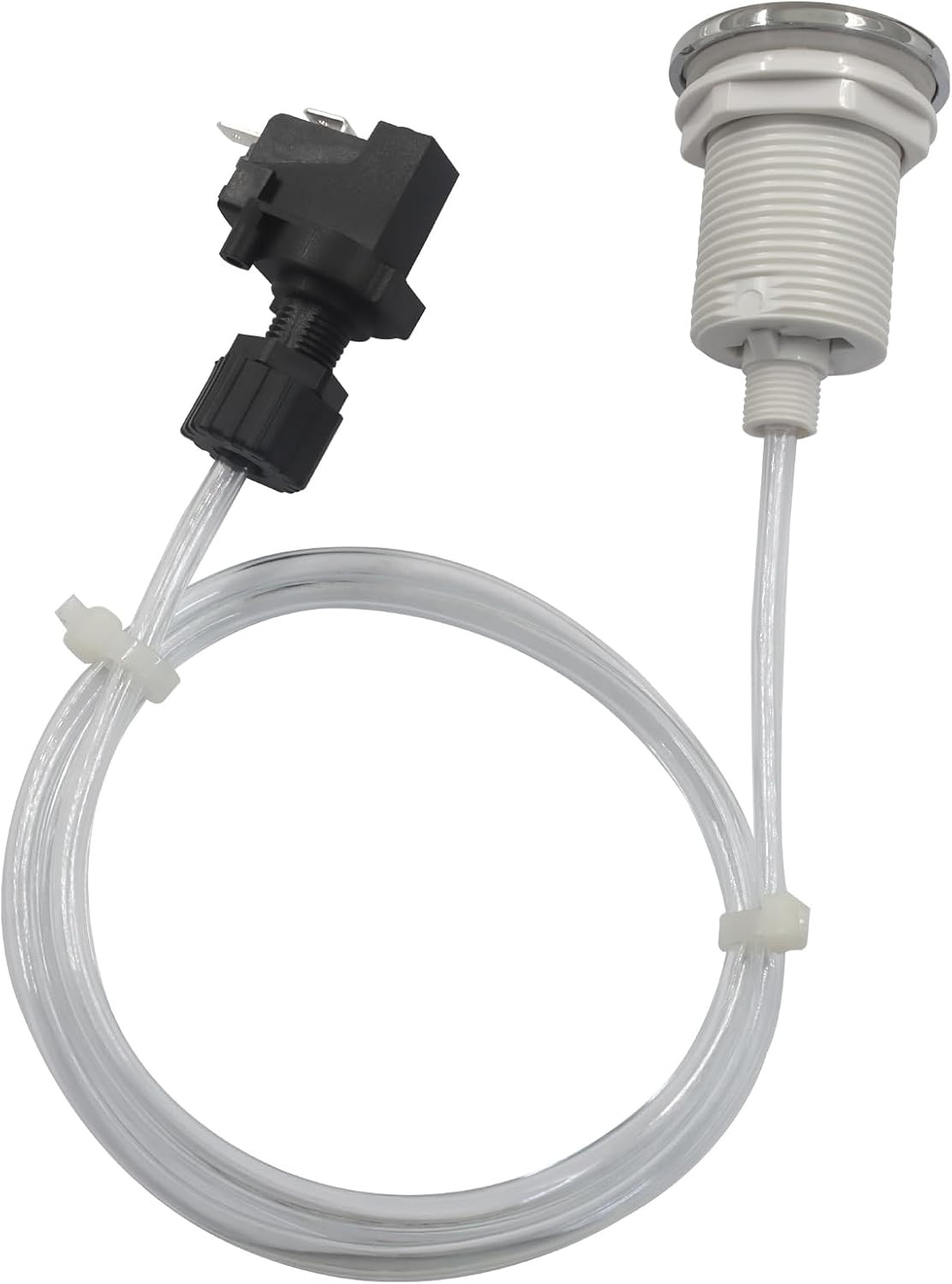 Hot Tub Air Switch Kit, Polished Chrome Push Air Button Switch Jetted Whirlpool