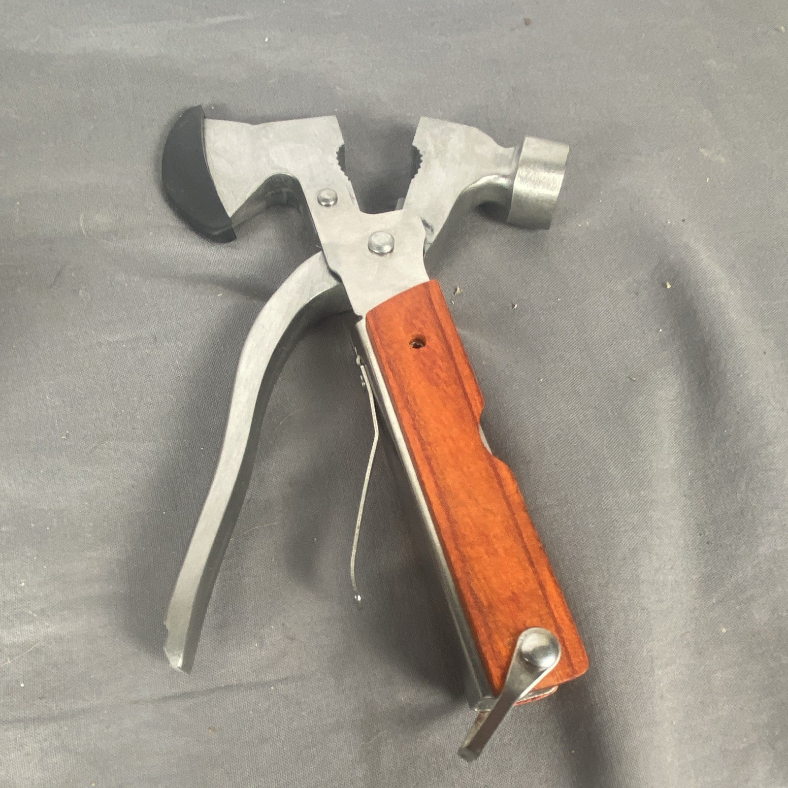 Lucky Jack Gear Gifts Axe Multi-Tool Stainless Steel Wood Handle LK-0026