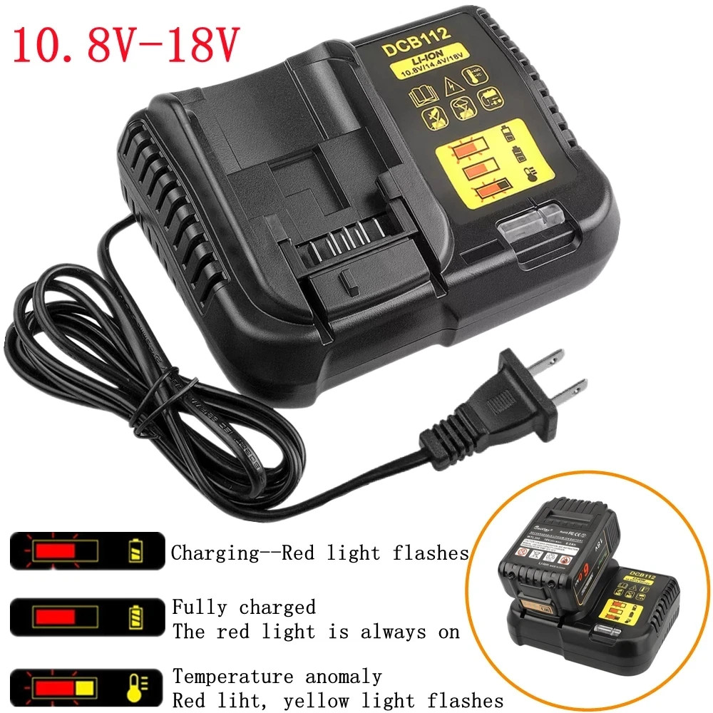 New for DEWALT DCB112 20V Max Lithium-Ion Battery Charger DCB204 DCB200 DCB205