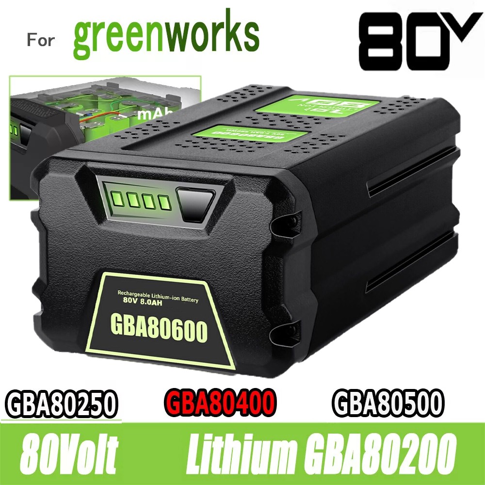 FOR Greenworks 80V Lithium Ion 8.0Ah Rechargeable Li-ion Battery BAB727 GBA80200