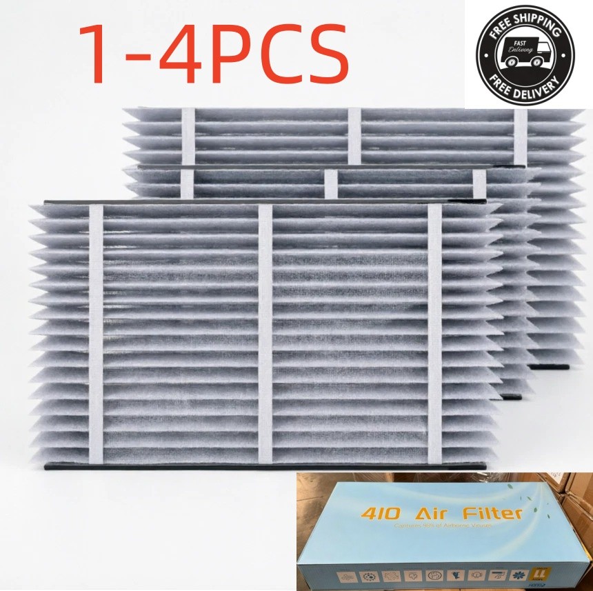 1-4 Pack 410 Replacement Air Filter MERV 11 16x25x4 Whole House HVAC AirPurifier