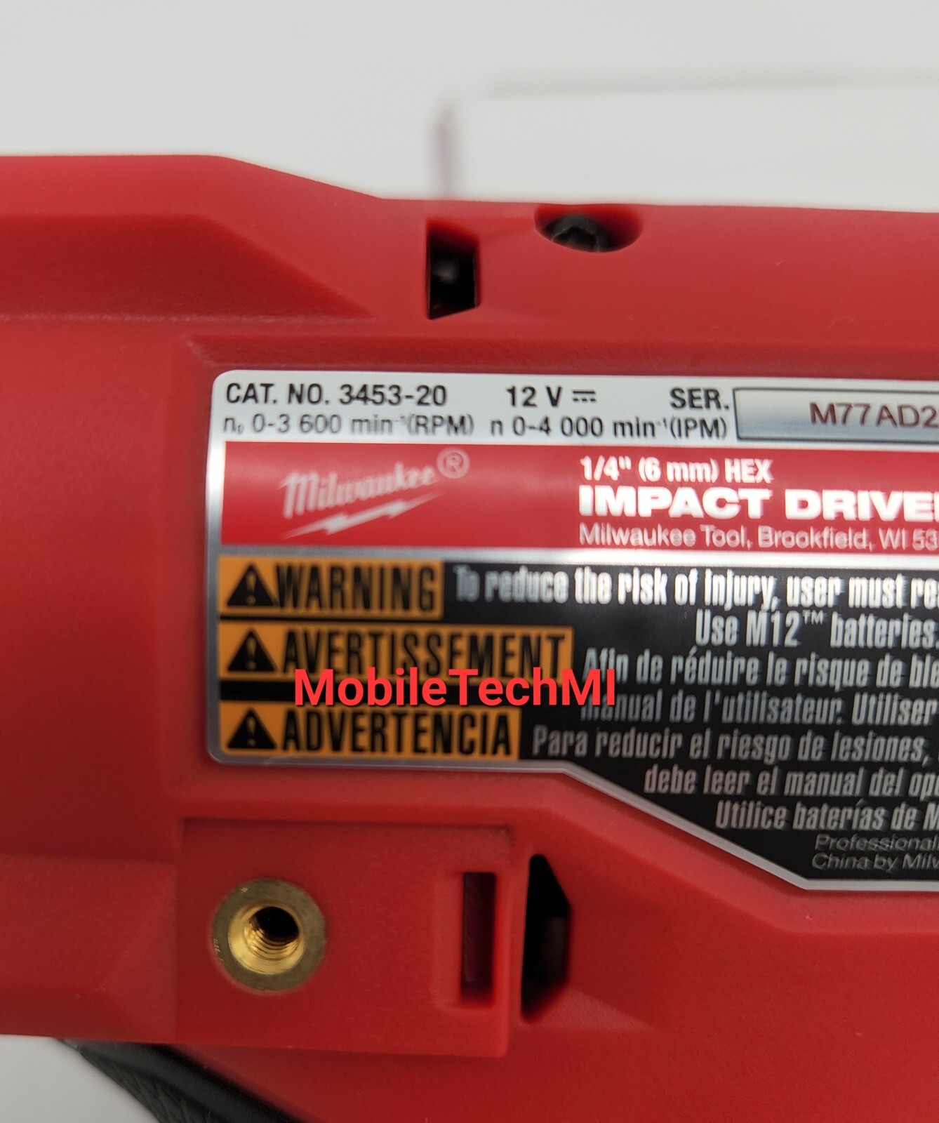 Milwaukee M12 3453-20 FUEL 1/4″ Hex Impact Driver GEN 3 – BRAND NEW in plastic