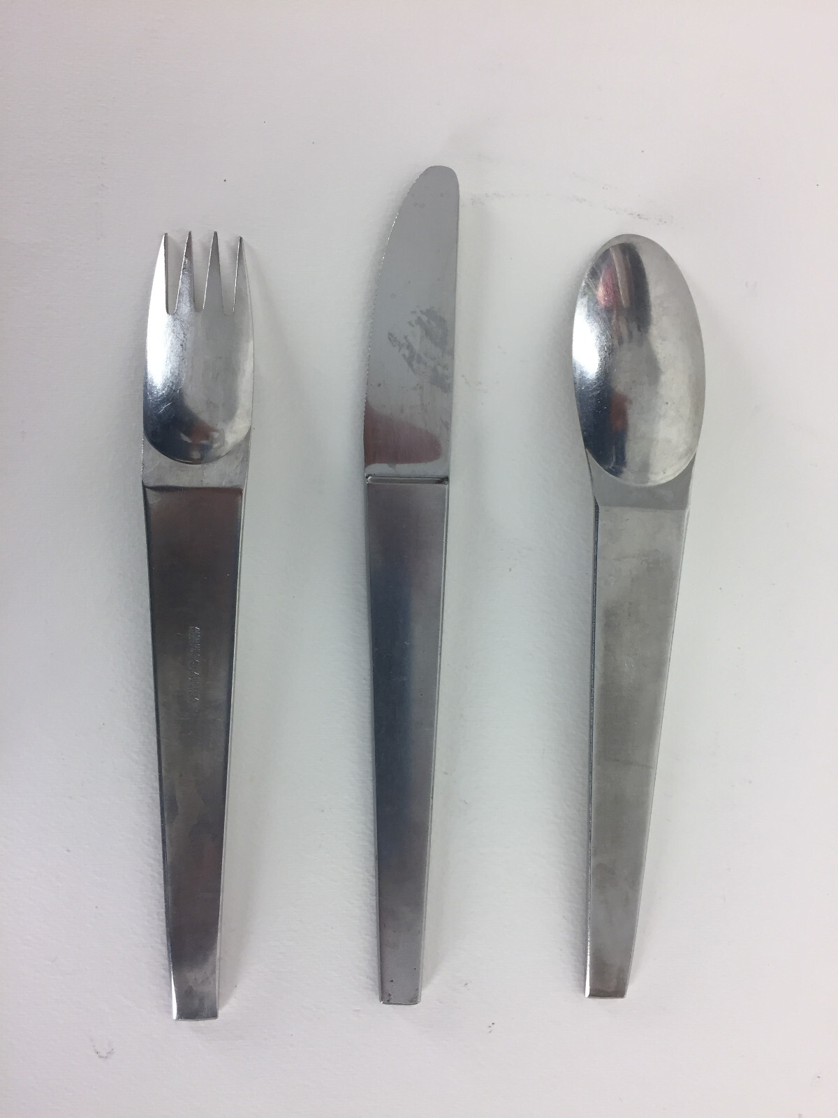 1969 Amboss MAESTRO Stainless Aubock #2060 Austria Satin Knife,Spoon & Fork Set