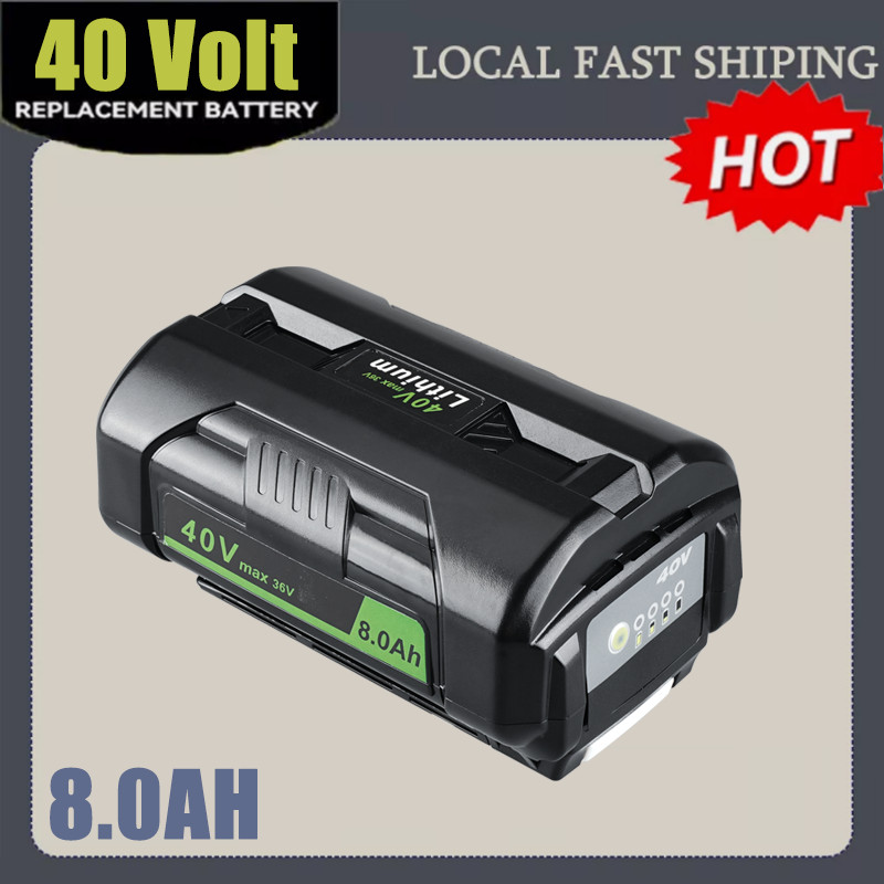 2PCS 8.0Ah 40V Battery For Ryobi 40Volt 8Ah High Capacity Lithium OP4050 OP40602