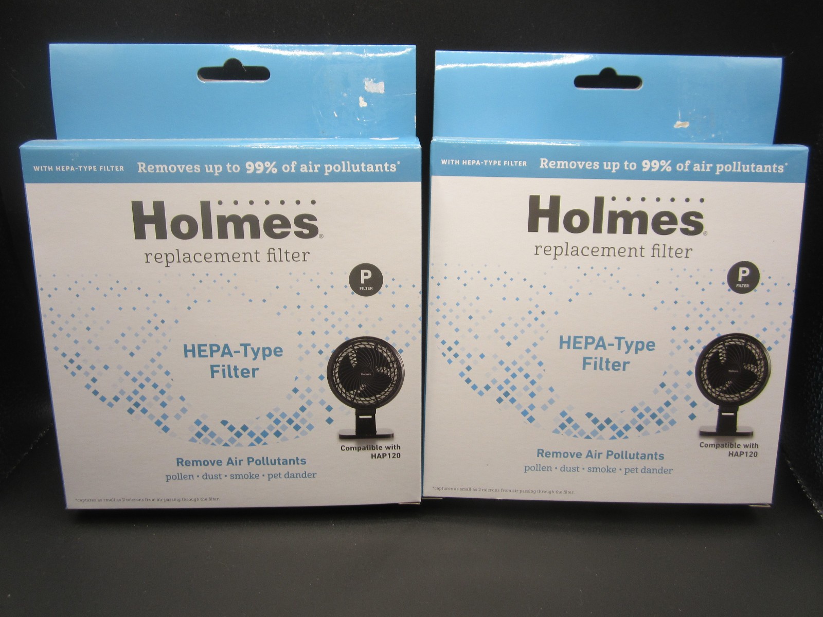 Holmes HEPA-Type Replacement P Filter 2 Packs (4 Filters) HAP120 Air Purifier
