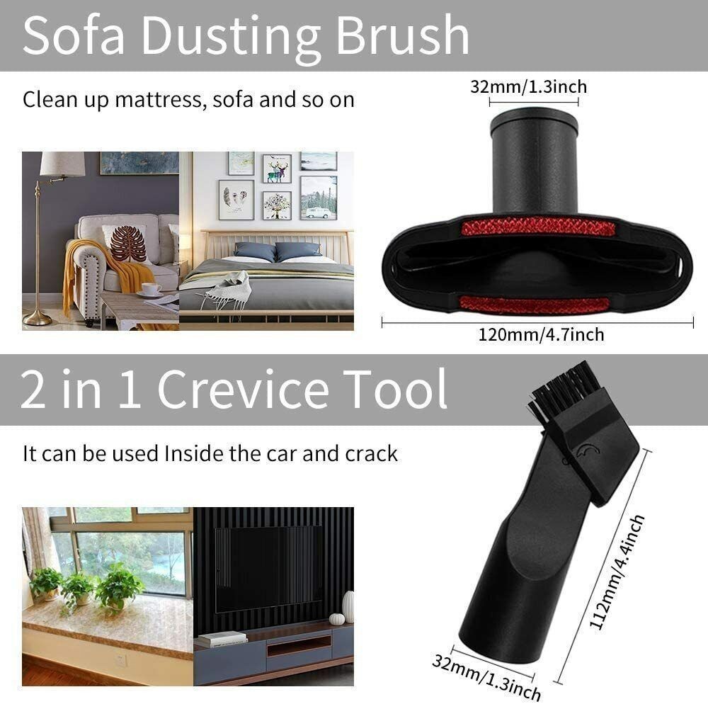 7PC for Shop Vac Household Cleaning Kit Attachments Vacuum Cleaner Accessories