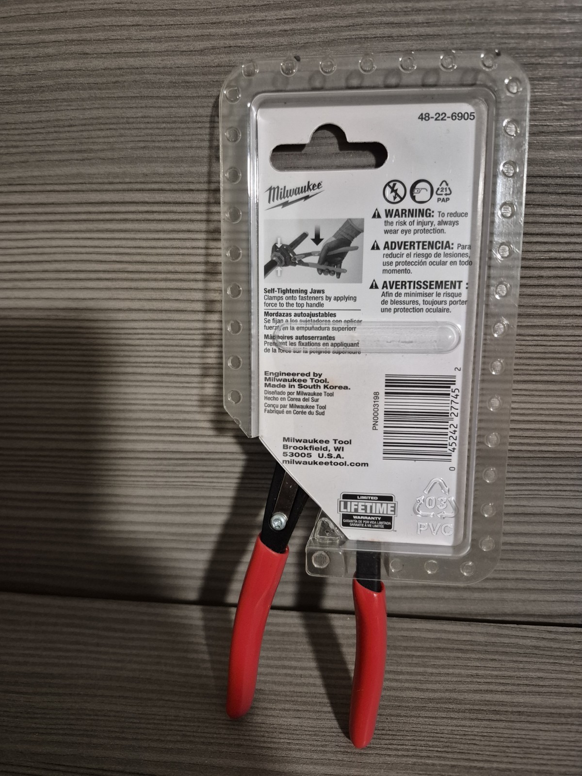 Milwaukee 48-22-6905 5″ Straight Jaw Pliers Wrench (NEW SEALED)