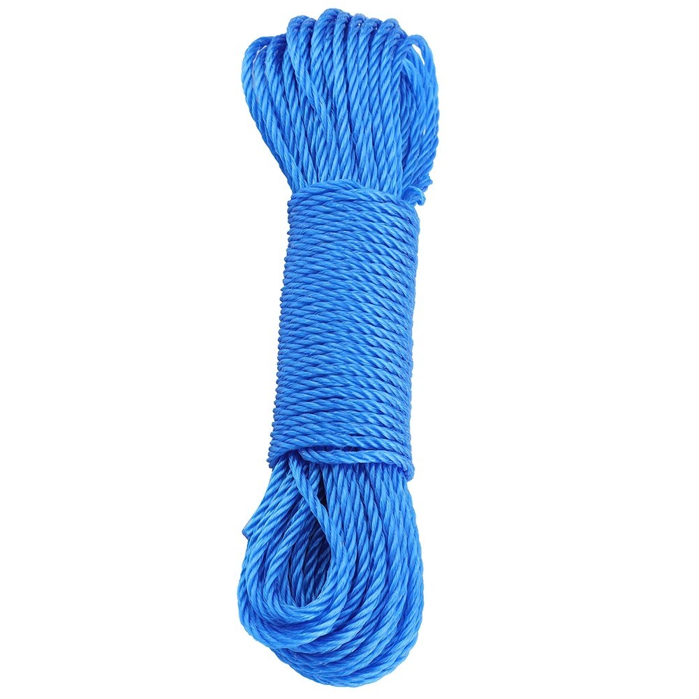20m Nylon Clothesline Rope 1/4” Braided Heavy Duty Multi-Purpose