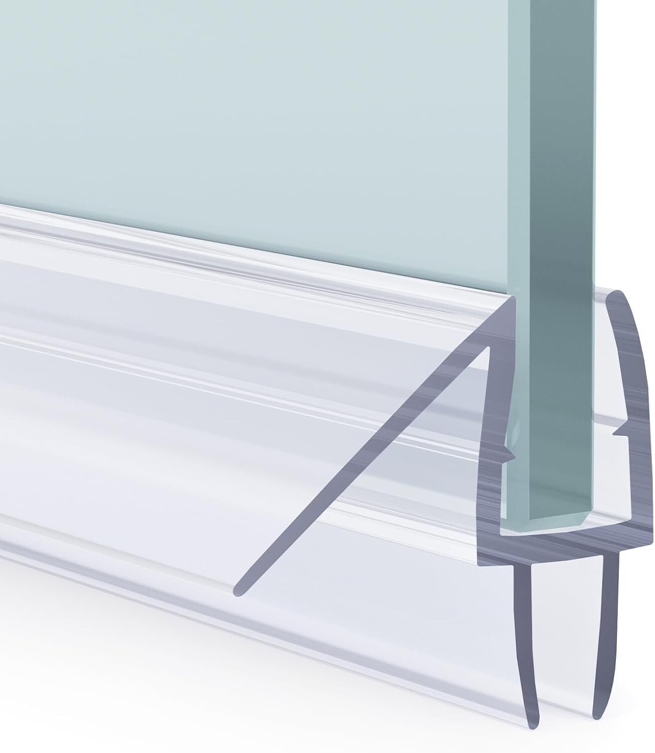 Shower Door Bottom Seal for 1/2″ Glass or 1/4 Inch Glass 47.25 Inches Clear