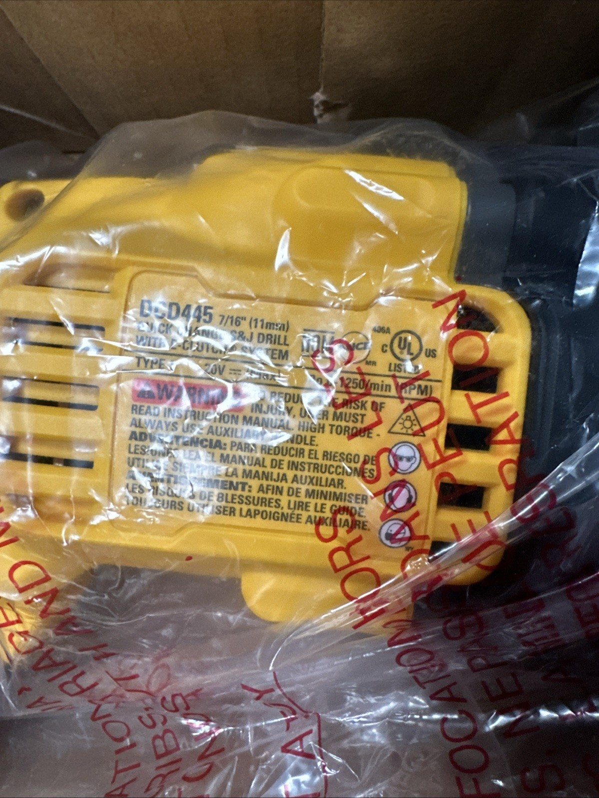 DEWALT DCD445B 20 V Drill Set – Yellow