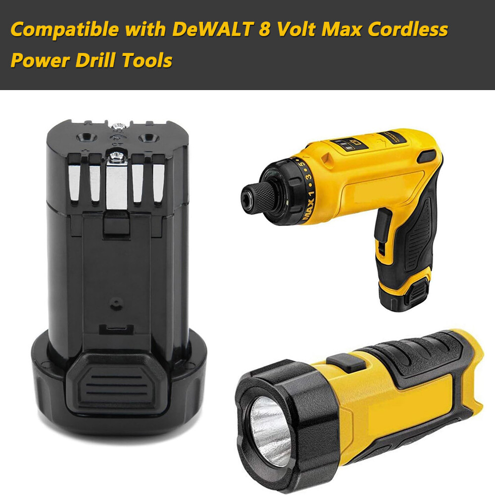 8V 3.0Ah Lithium Ion Battery For Dewalt DCB080 DCF680N1 DW4390 DCF680N2 DCF680G2