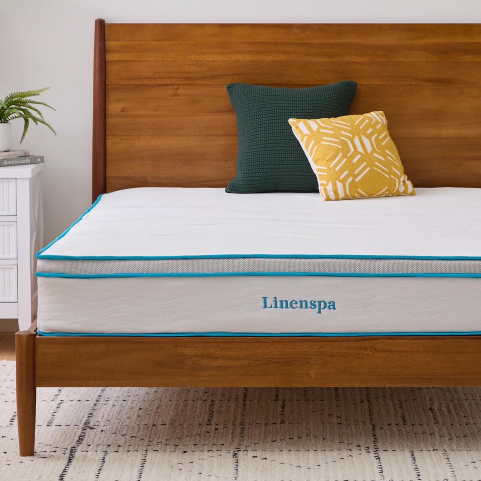 Linenspa 10 Inch Memory Foam and Spring Hybrid Mattress – Medium Feel – Bed …