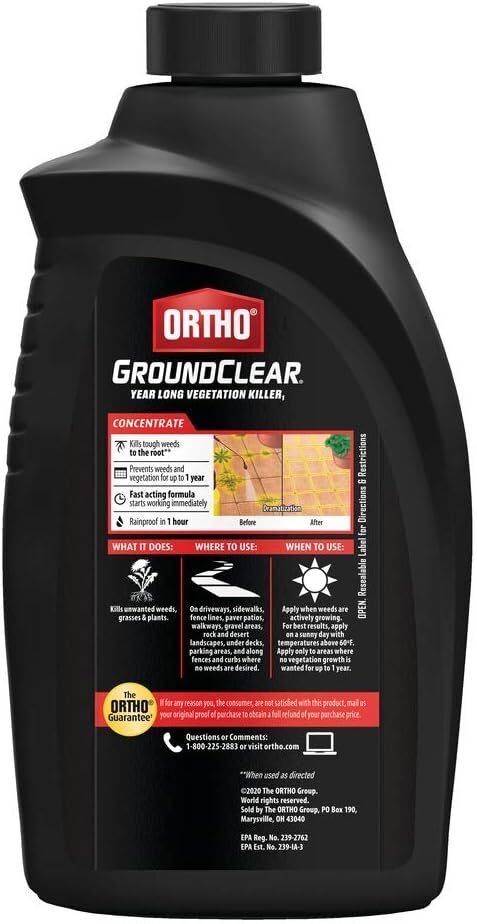 Vegetation Groundclear Concentrate Year Long Killer Ortho Visible Results Gal-US