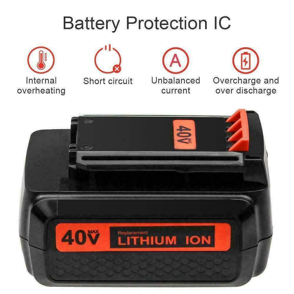For Black & Decker 40V MAX Lithium Ion Battery 4.0Ah 40Volt LBXR36 LBX2040 LBX36