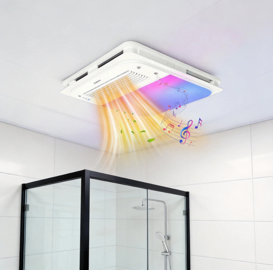 Bathroom Exhaust Fan with Heater Bluetooth Speaker 1700W 170 CFM for Bathroom