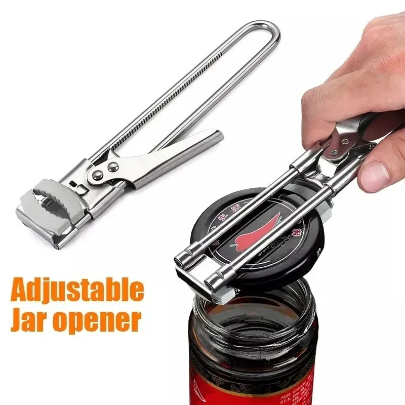 Master Opener– Adjustable Multifunction Jar & Bottle Opener Stainless Steel Tool