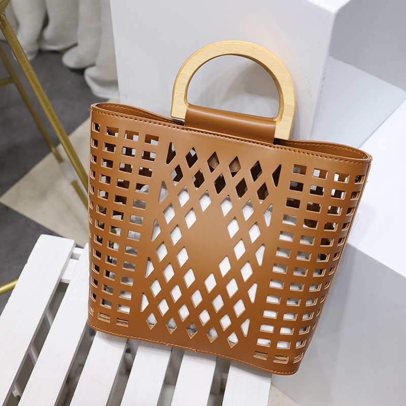 Korean Style Hollow Large-Capacity All-Match Fashionable Mother-And-Child Bag