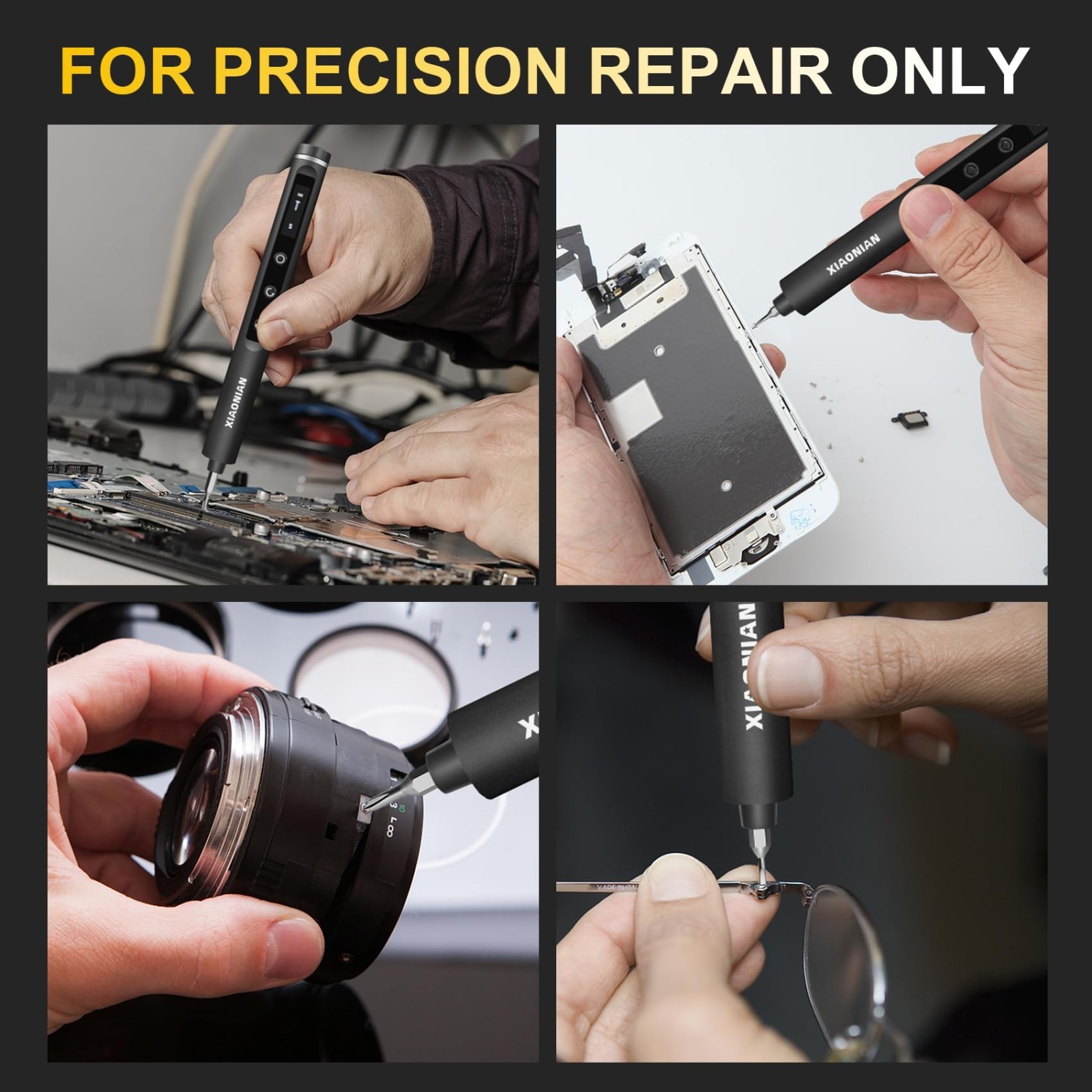 76-in-1 Mini Electric Screwdriver Set, 3.7V Cordless Repair Tool Kit with USB Ch