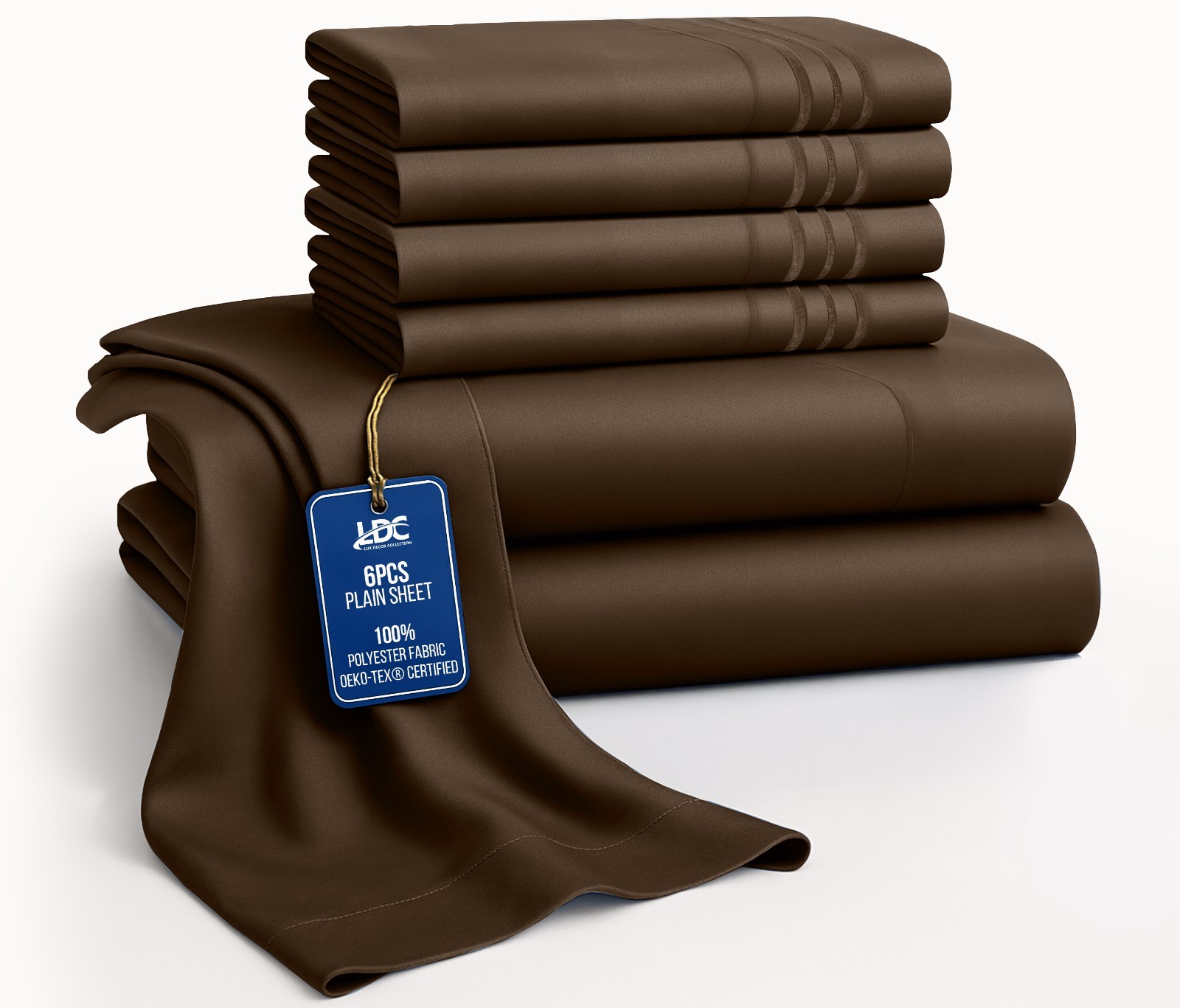 Bed Sheet Set 6 Piece Bedding Comfort Microfiber Deep Pocket 1800 Series Sheets