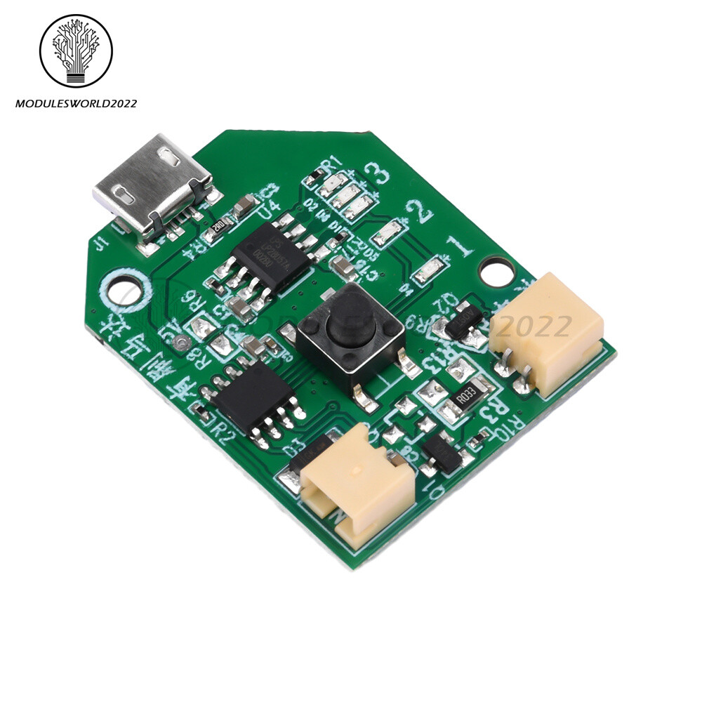 3.7V Universal USB Rechargeable Small Fan Circuit Board Mobile Fan Control Board