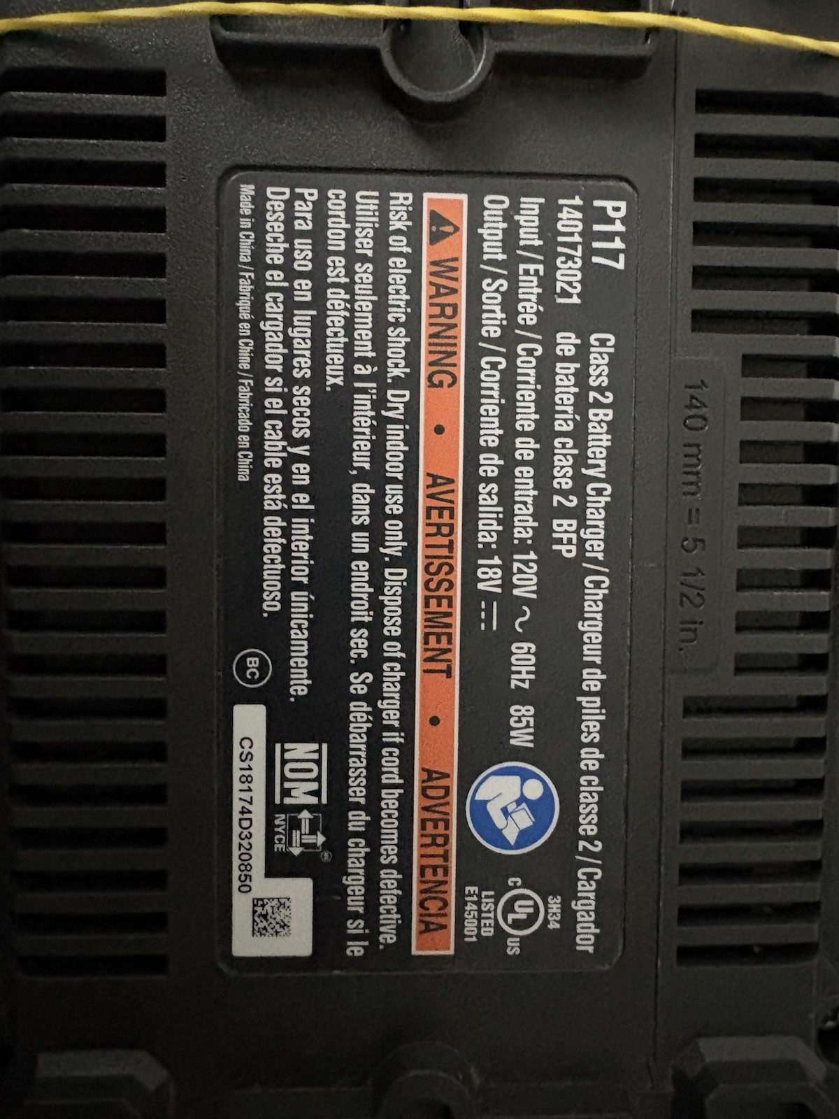 Genuine Ryobi P117 18V ONE+ Dual Chemistry Battery Charger 30 Min Fast TESTED