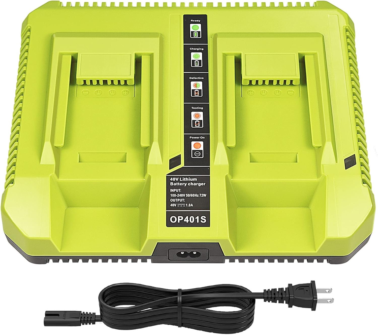 40V Charger ,OP401 40 Volt Lithium ion Battery Dual Charger for OP4015
