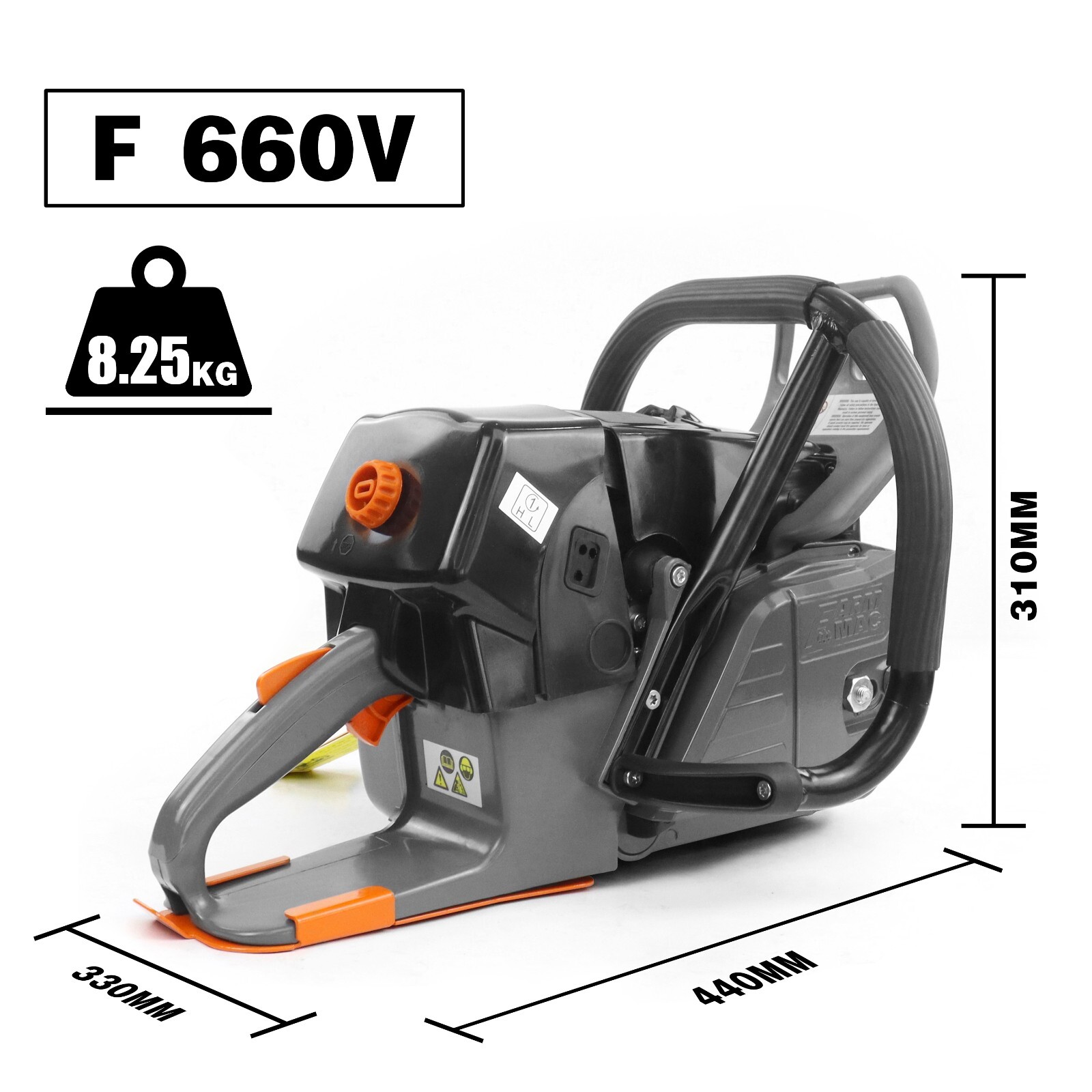 92cc Pro Gas Chainsaw Power Head Compatible with MS 660 For Milling Wood No Bar