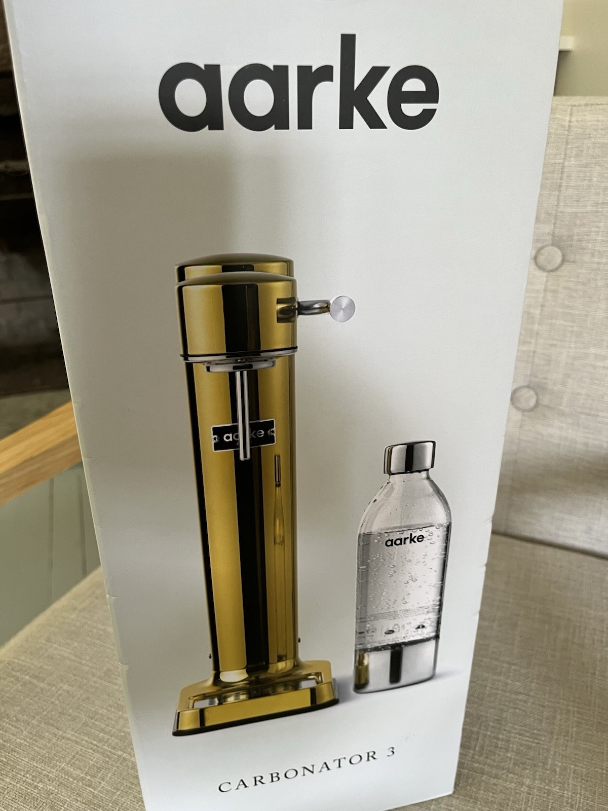 Aarke Carbonator Model AA-C3, Carbonator 3 W/ Tank NIB Gold (CO2 Not Included)