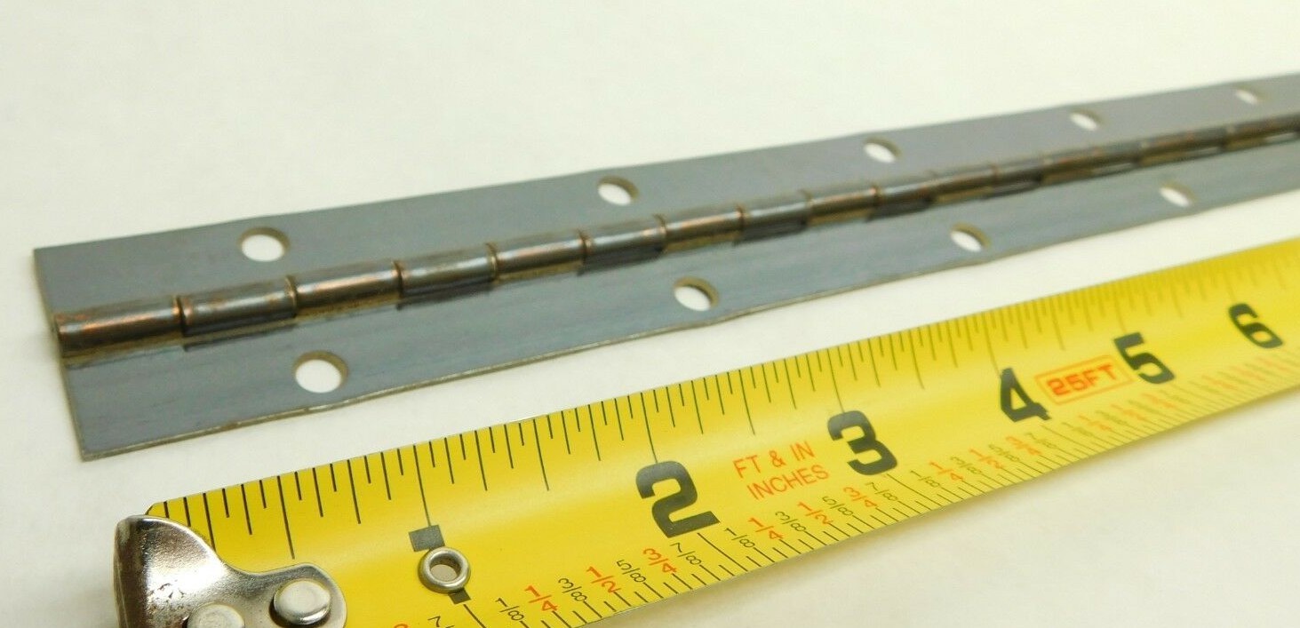 Continuous Piano Steel Hinge 1-1/4″ x 46″ Inch Statuary Bronze Black Finish HF